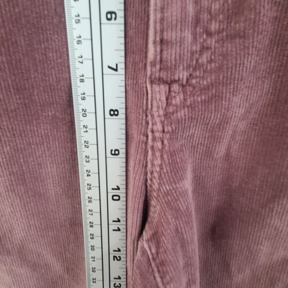 Levis Premium Ribcage Corduroy Straight Ankle Zip - Decadent Chocolate Size 25 - Picture 5 of 11